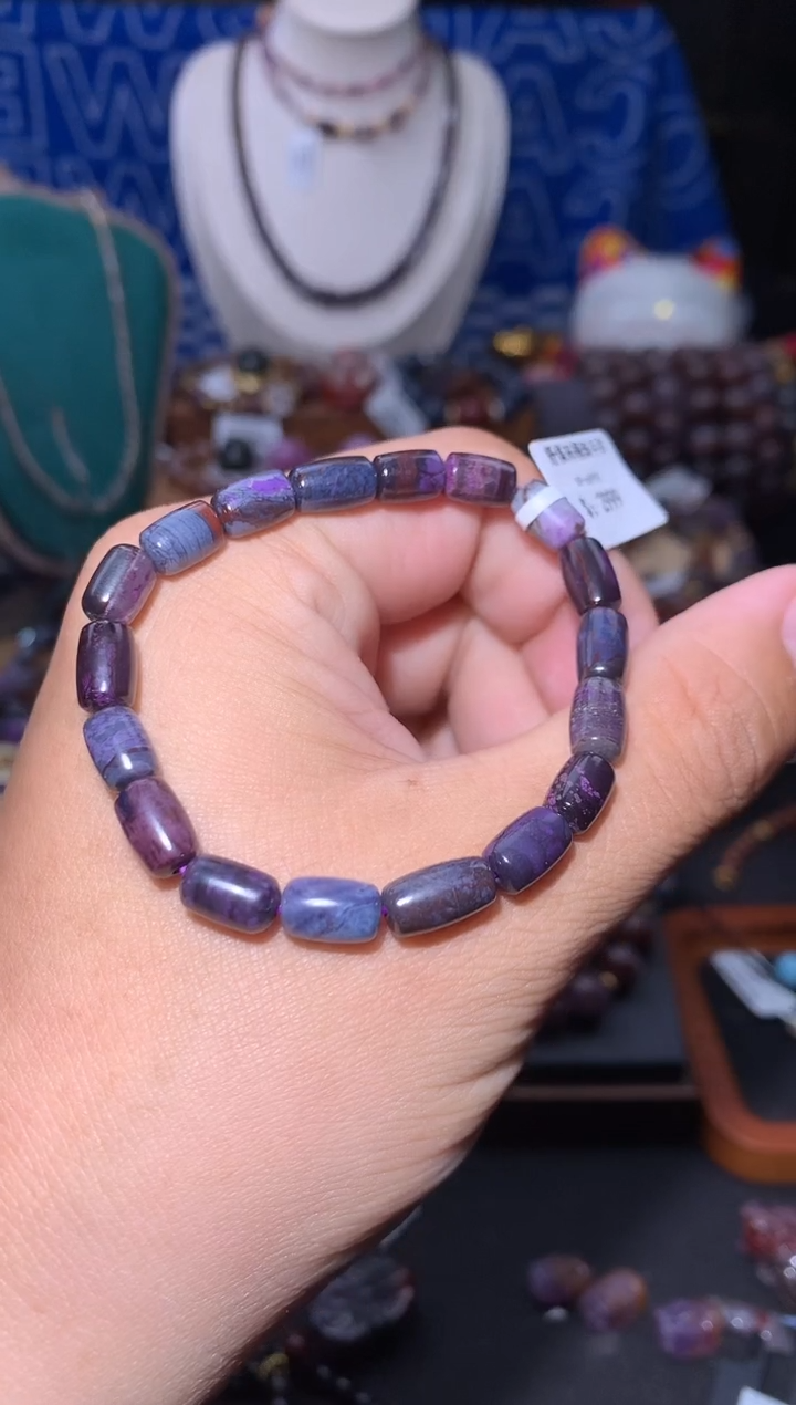 苏纪石（舒俱来）未镶嵌桶珠桶珠手串