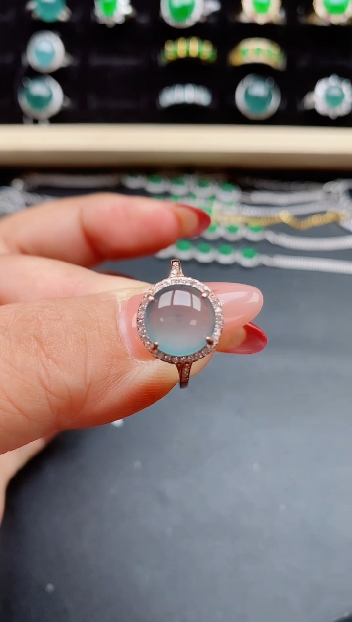 【闪购商品】翡翠戒指银S925镶嵌321321