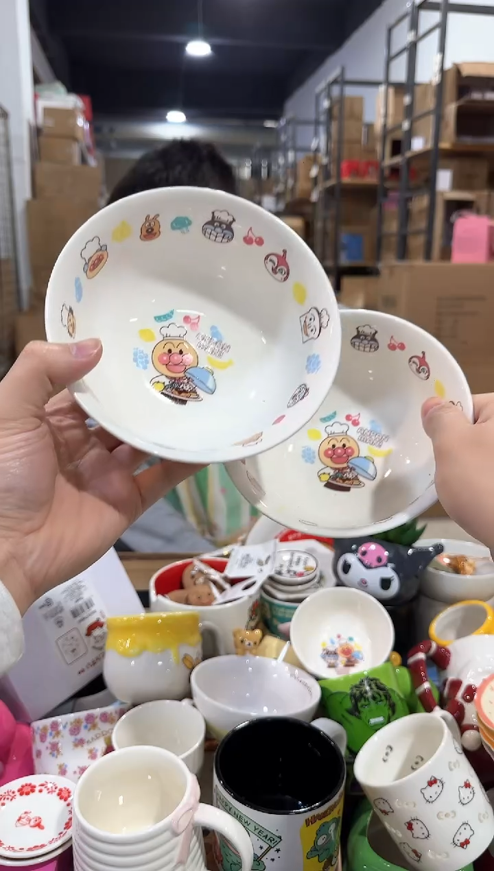 瓷片面包超人大碗2件套