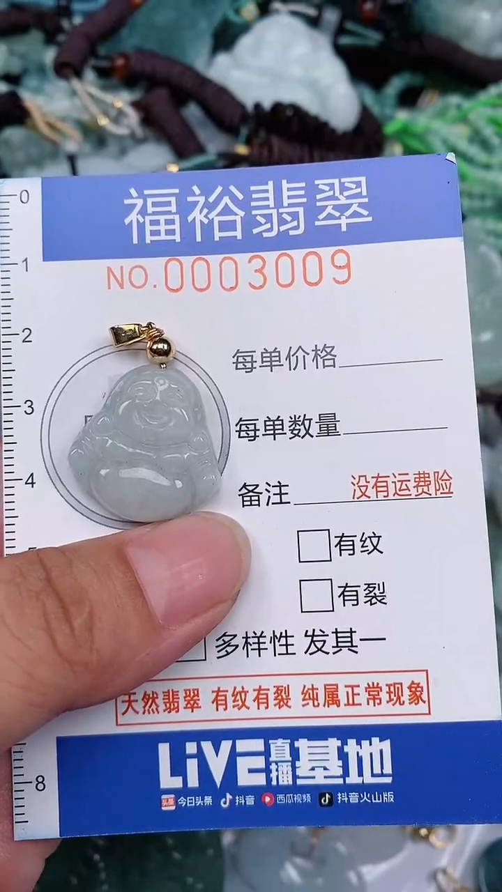 翡翠未镶嵌颈饰...0003009