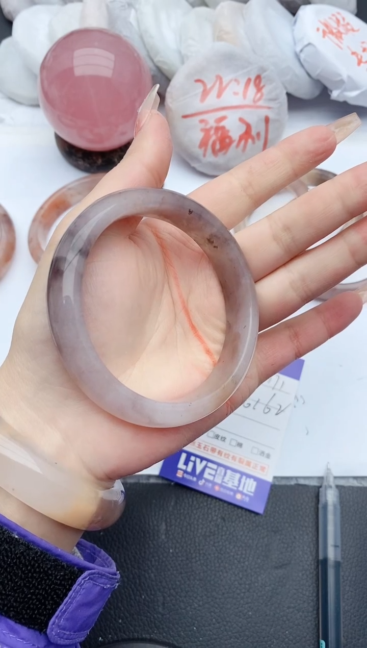 【闪购商品】石英质玉手镯未镶嵌F171+61/62