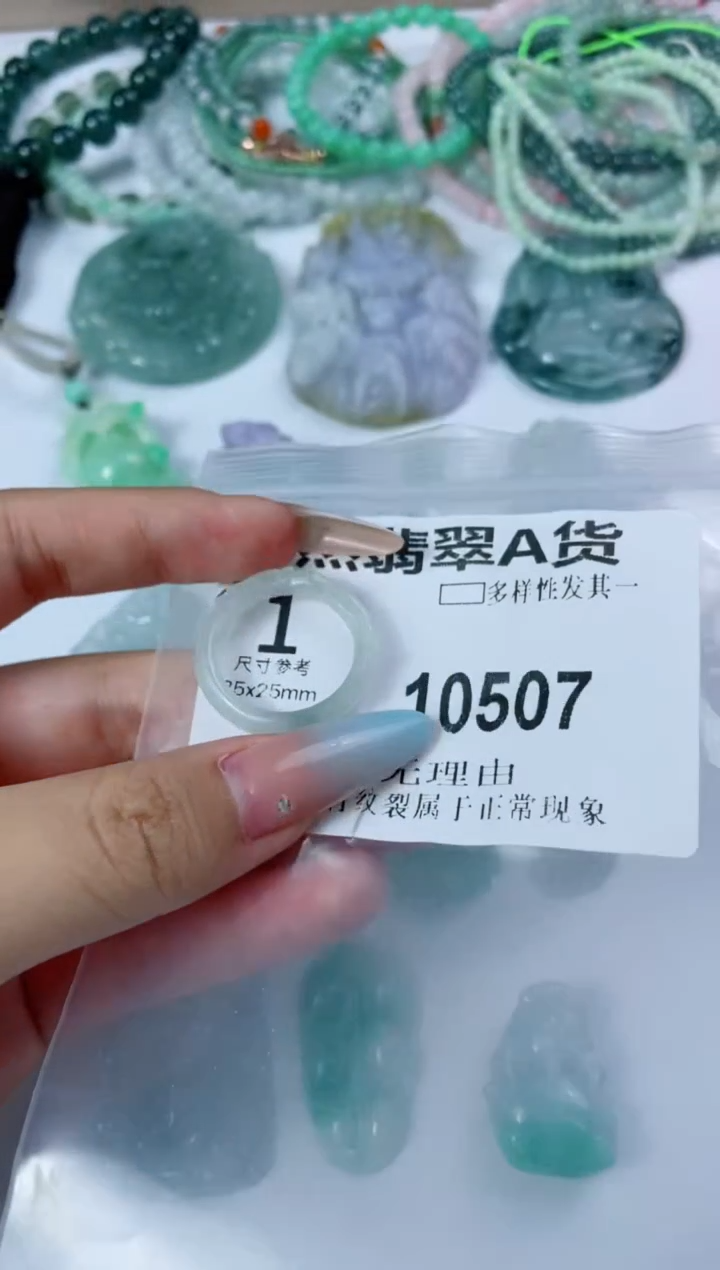 翡翠未镶嵌颈饰10507