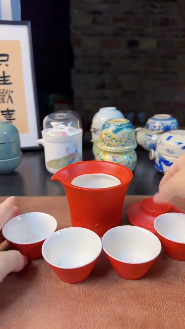 【闪购商品】杯德化白瓷，快客茶具
