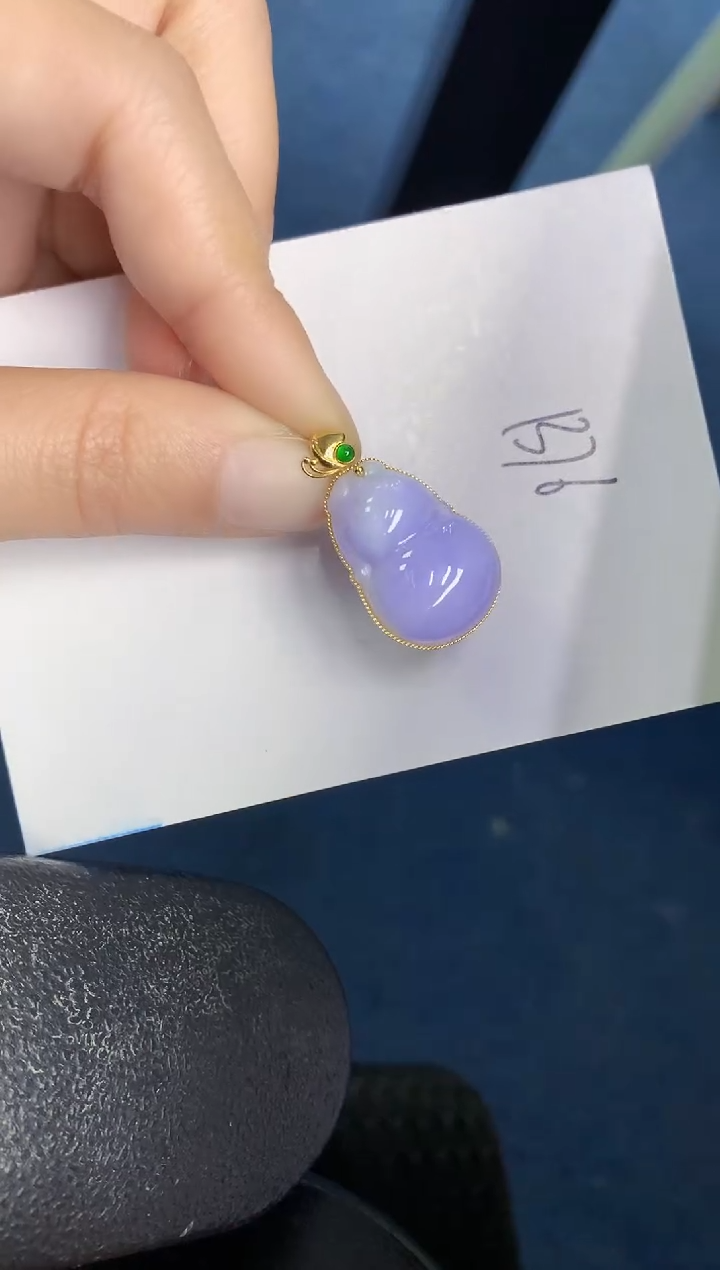 【闪购商品】翡翠颈饰18K金镶嵌000000000