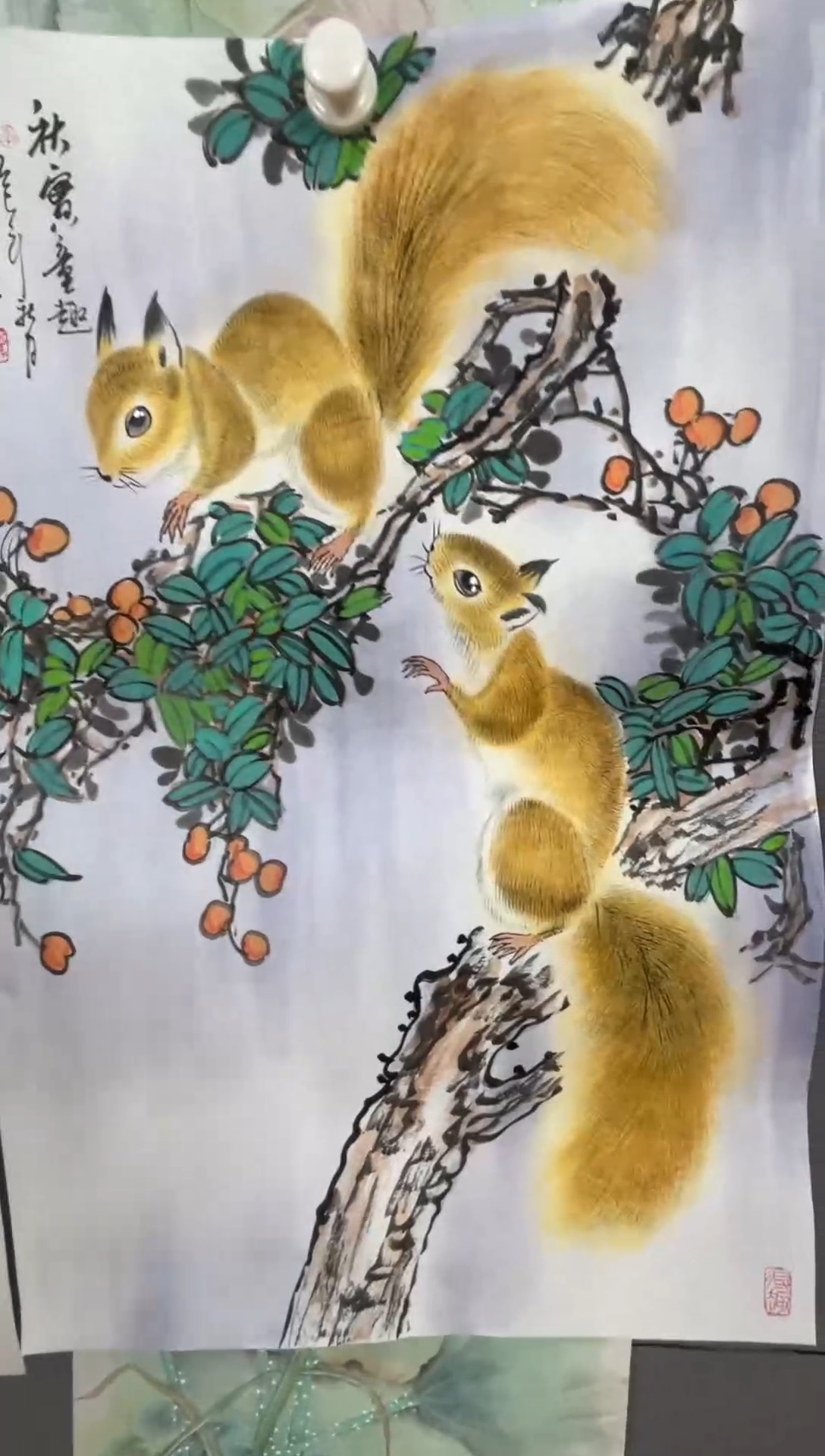 国画小*哥国画山水花鸟作品