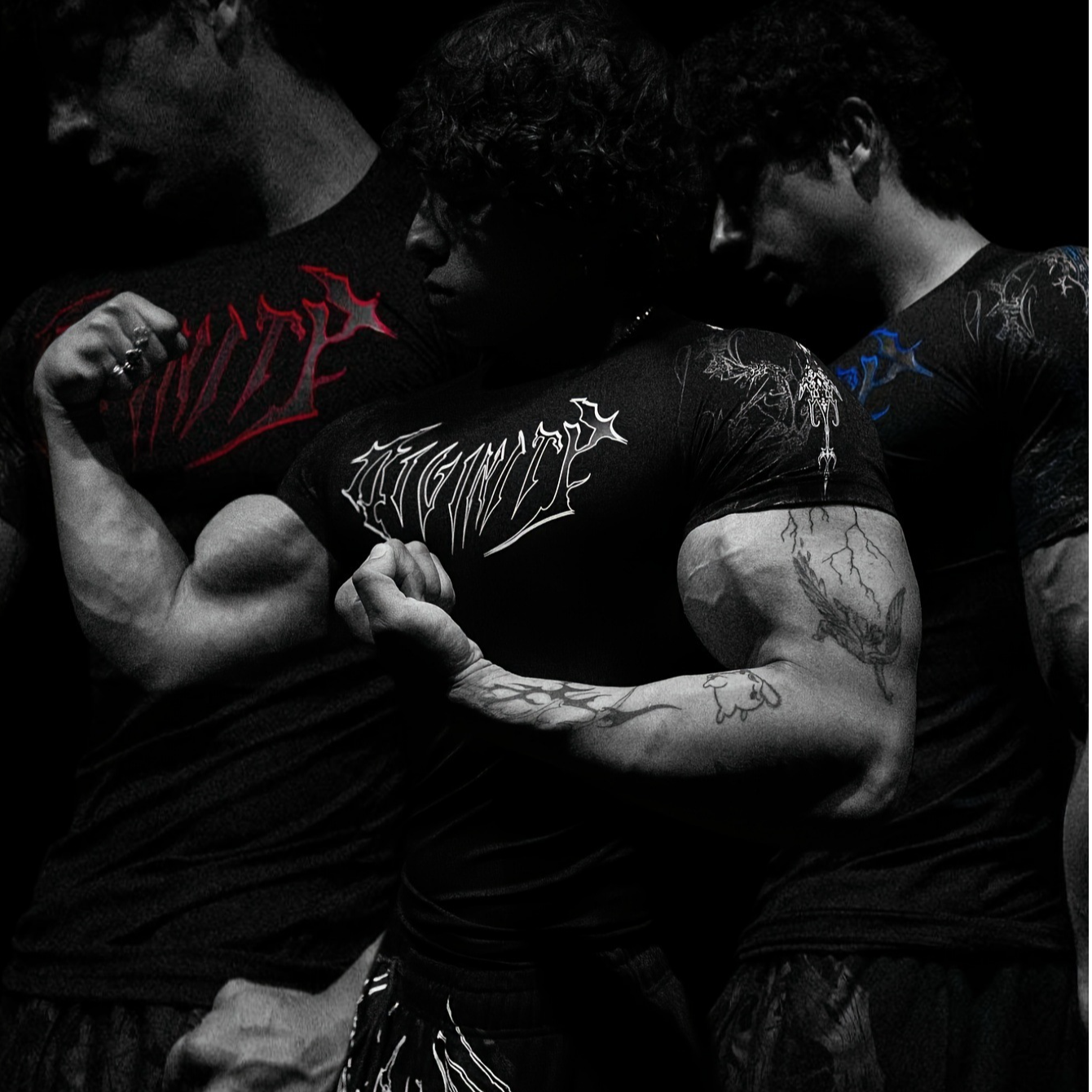 Breathedivinity龙骨T恤新款毒液印花紧身衣运动健身速干短袖男女