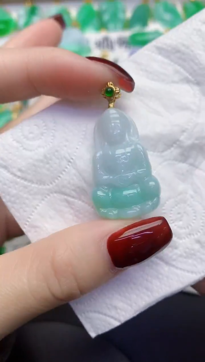 颈饰未镶嵌翡翠缅甸天然翡翠a货