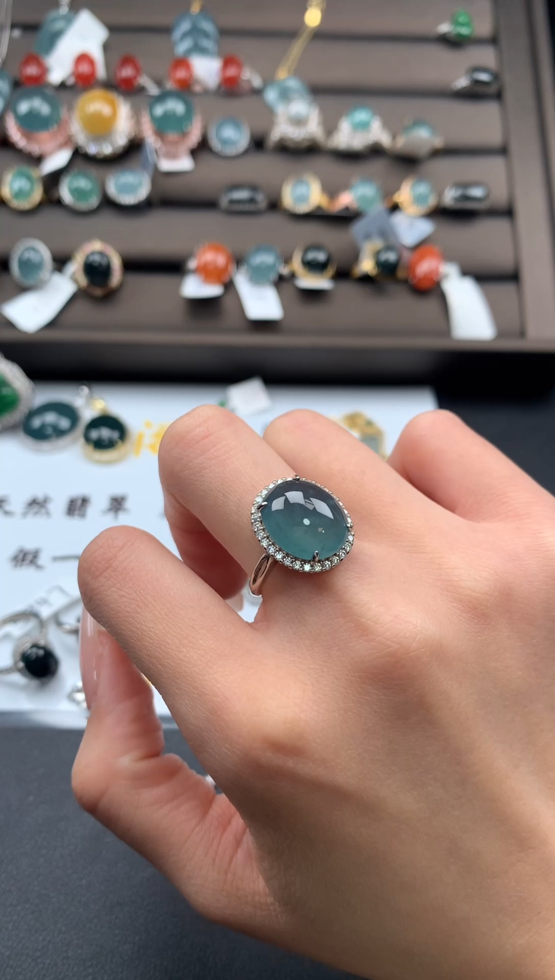 【闪购商品】翡翠戒指银S925镶嵌321312312