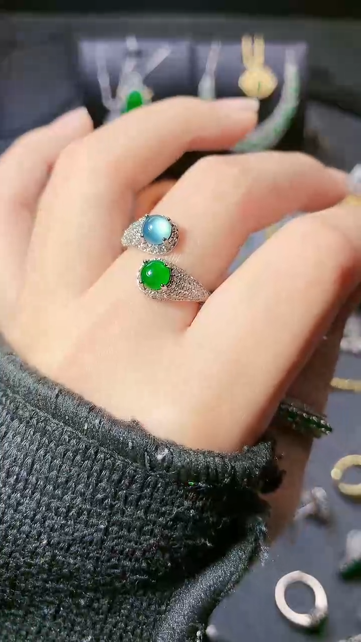 【闪购商品】翡翠戒指未镶嵌戒指