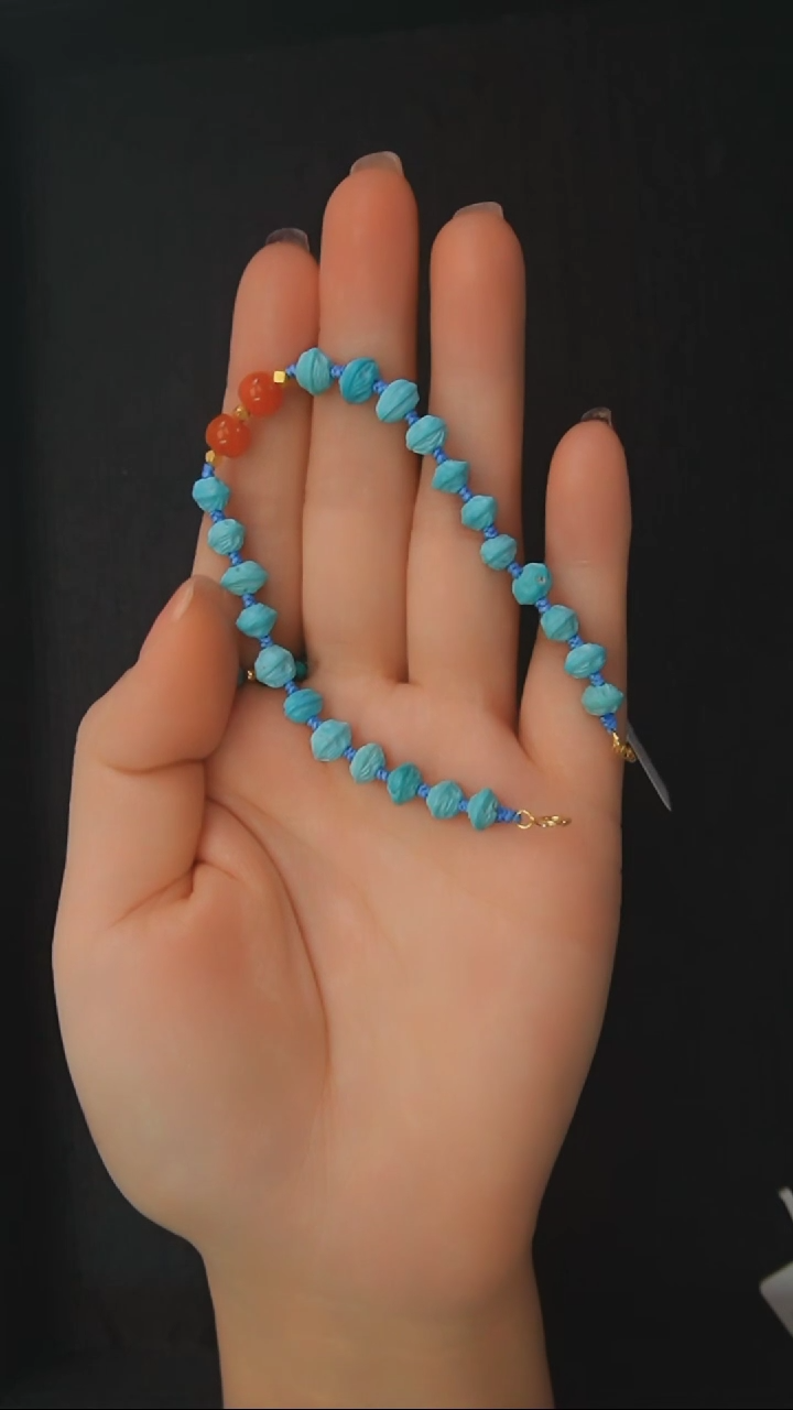 【闪购商品】绿松石手链银S925镶嵌发货一件