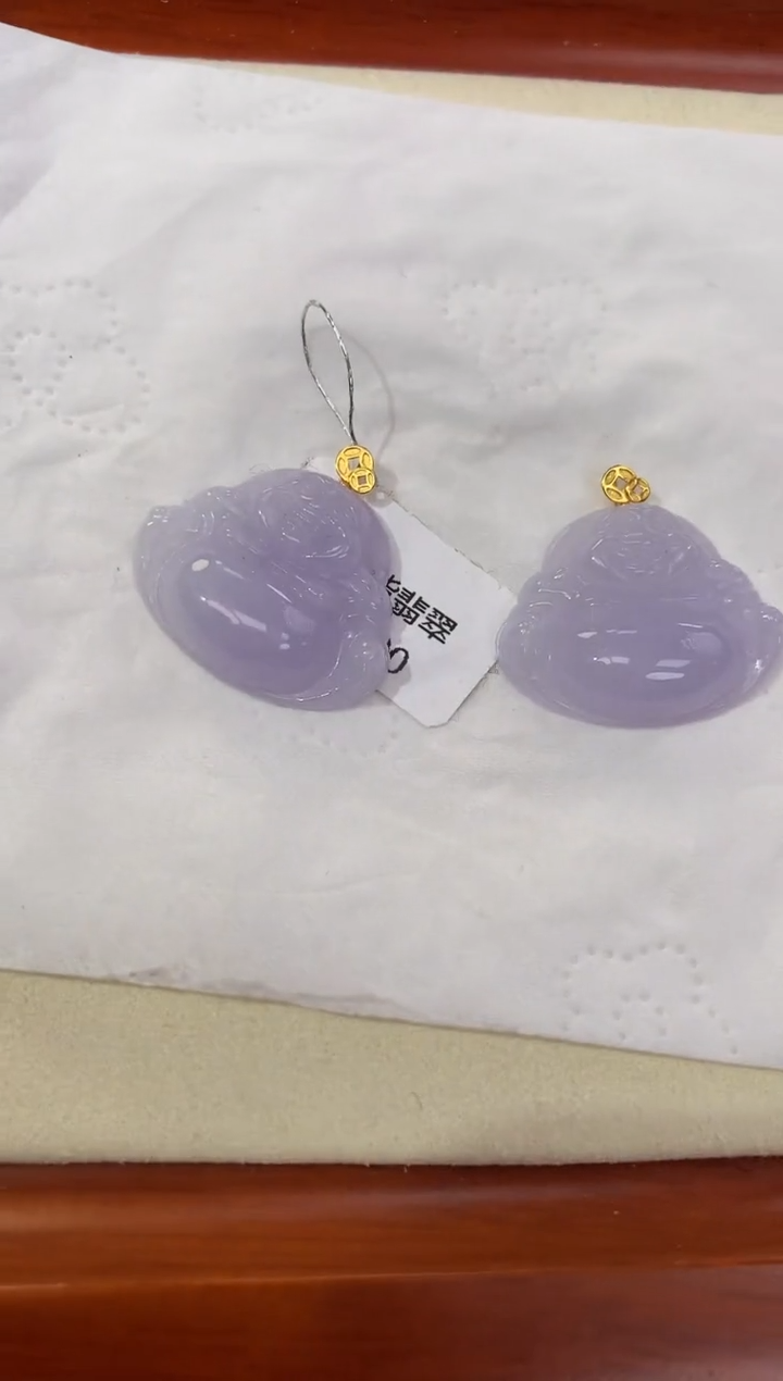 【闪购商品】翡翠颈饰18K金镶嵌天然缅甸a货翡翠(多样性发其一)