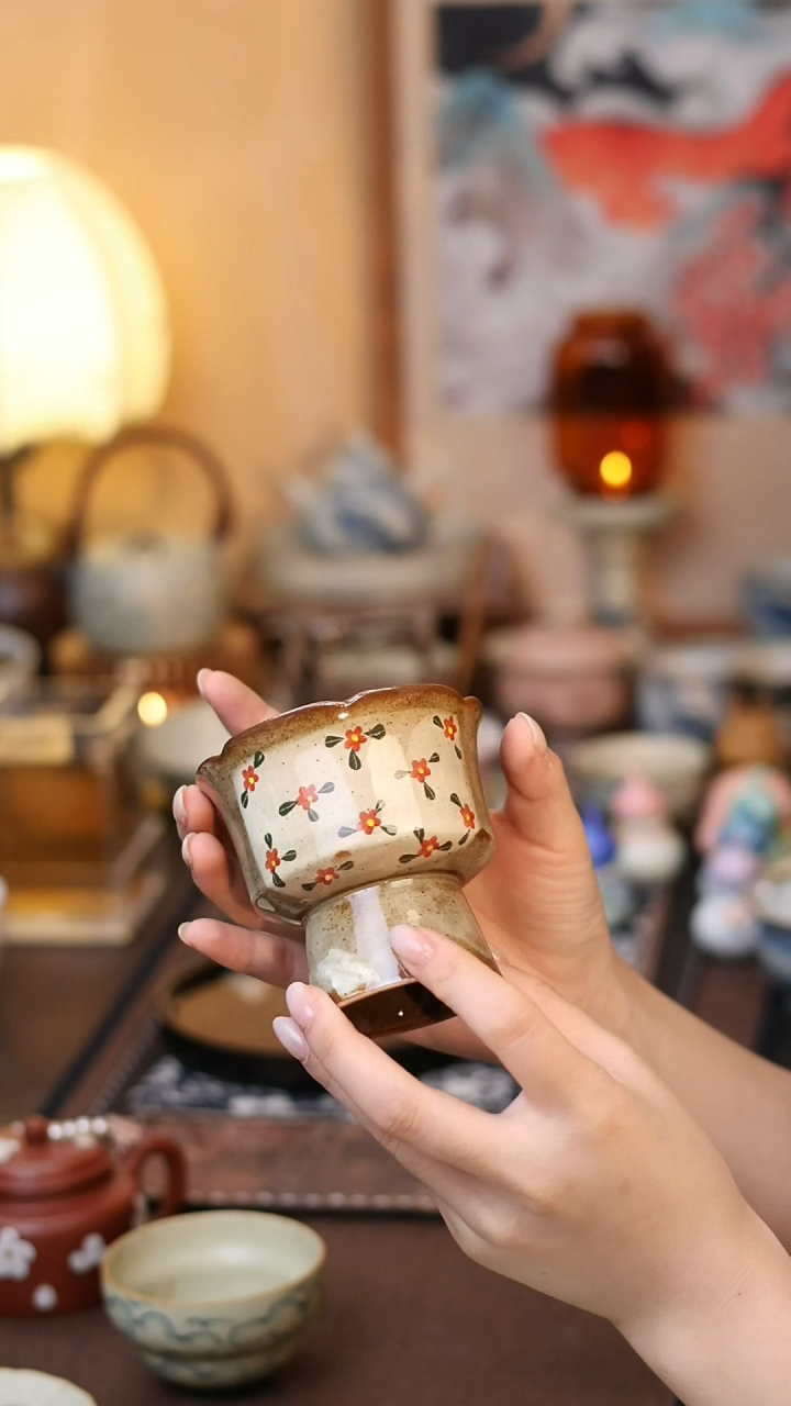 小碎花高足果盘1