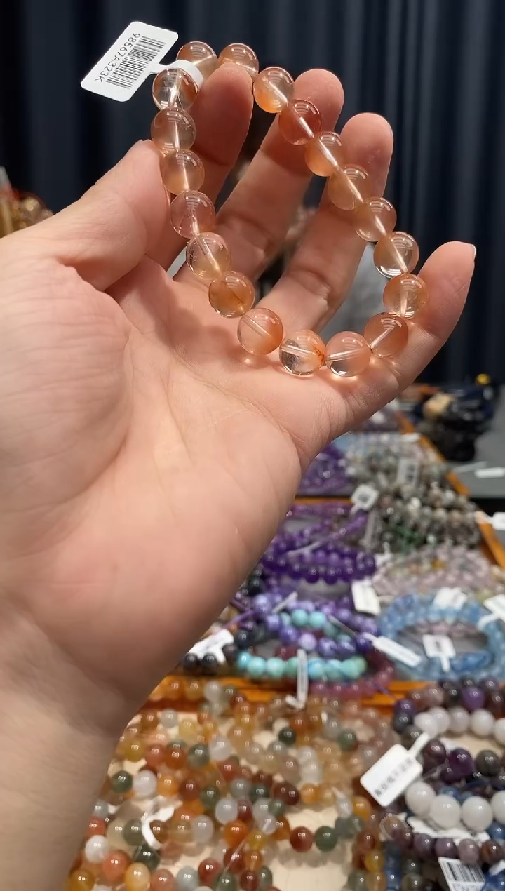 水晶手链未镶嵌兔毛