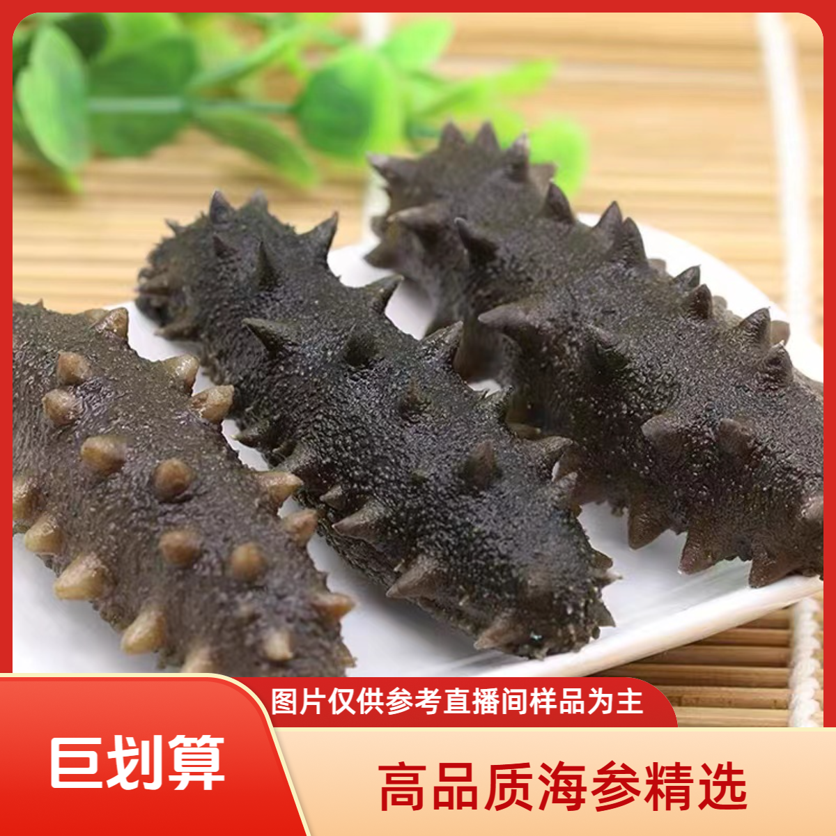 【丽丽推荐】大连半干拉缸盐海参（湿的）500克 顺丰发货