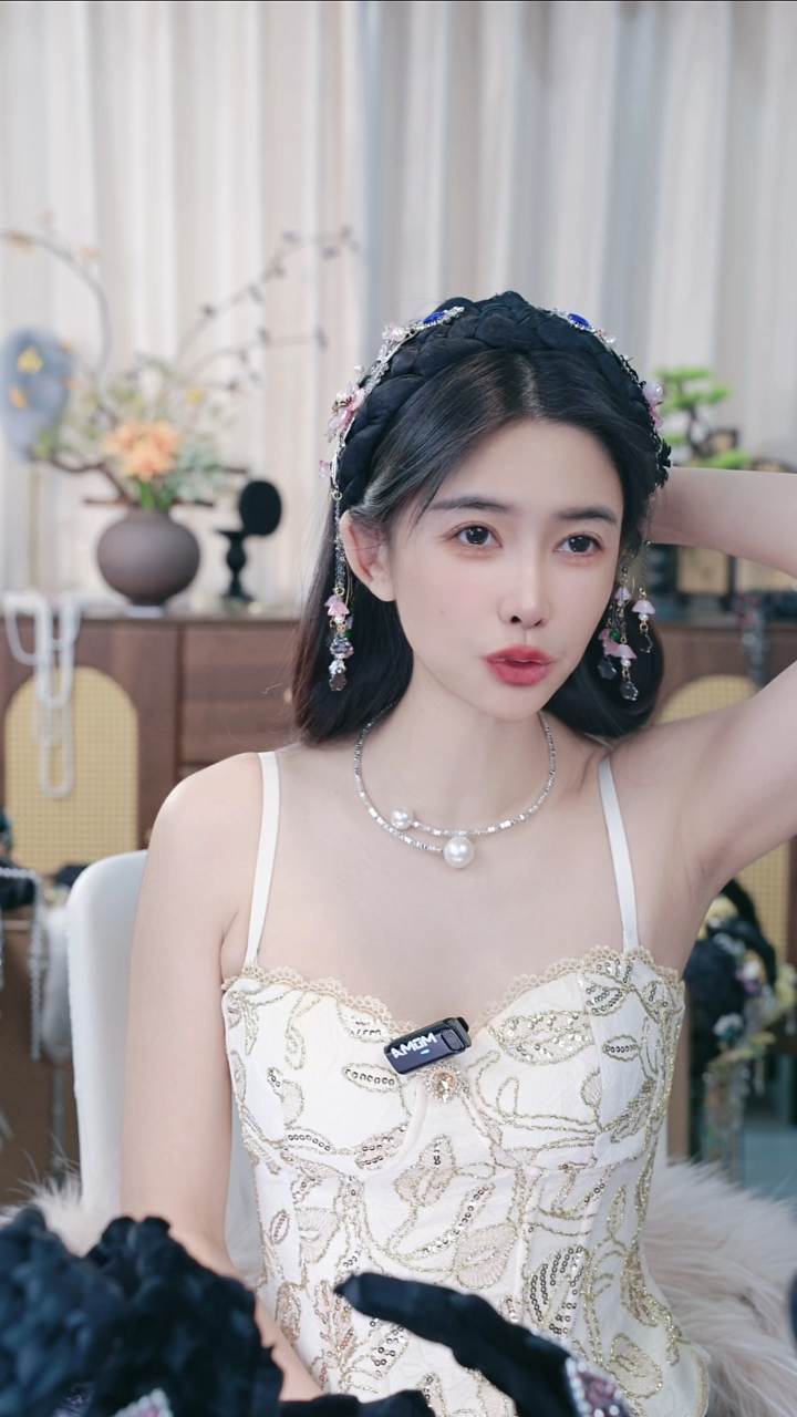 合金布艺轻奢高定发箍  A013