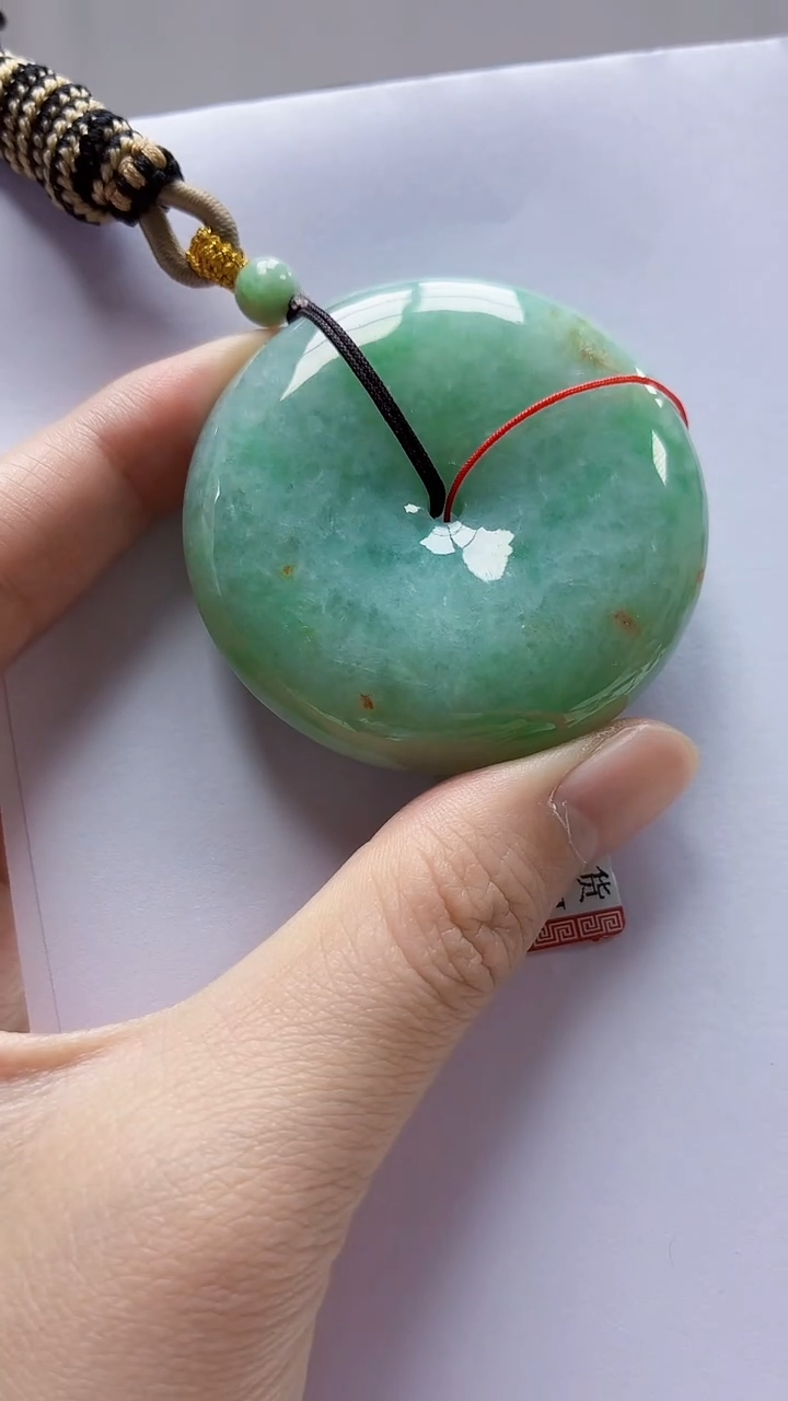 未镶嵌定制翡翠4852zm-毛货挂件扣子10