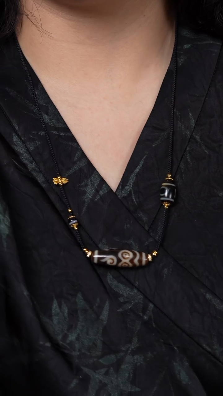 【闪购商品】玛瑙/玉髓颈饰未镶嵌Y62276般若F眼锁骨链