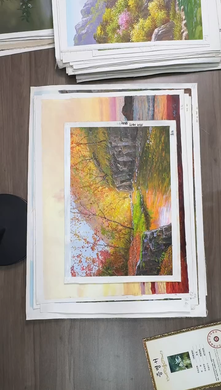 油画【102号】约53*35cm丨朝鲜原创纯手绘孤品油画丨顺丰包邮