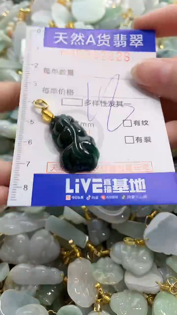 颈饰未镶嵌翡翠天然A货翡翠