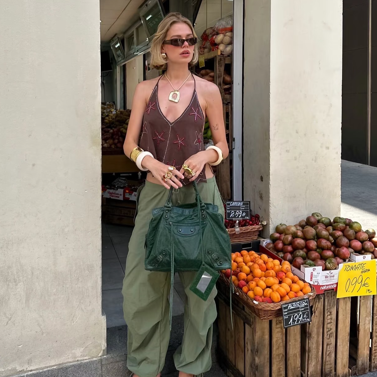 【米奇】十字双袖贴布刺绣水洗长袖  男女同款 #5186