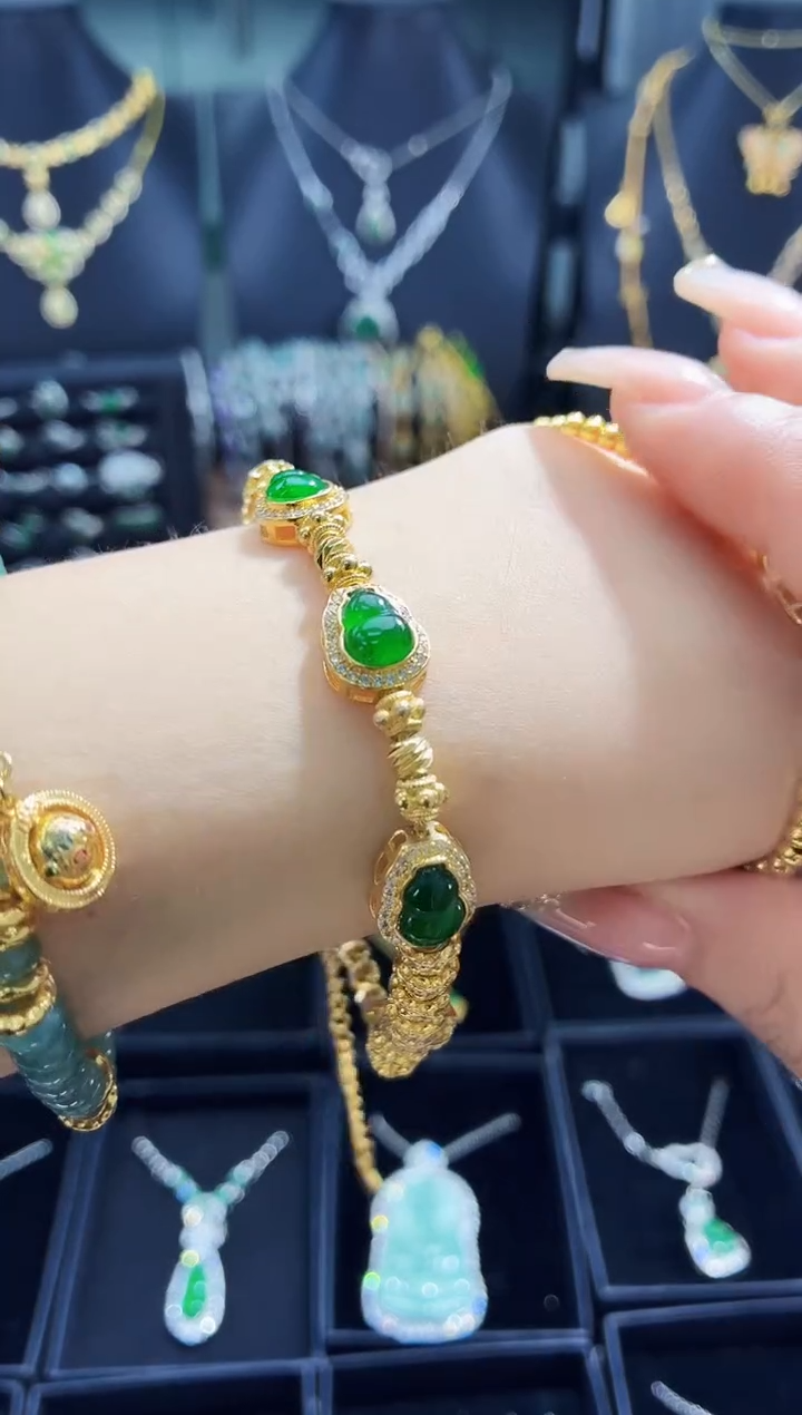 未镶嵌手链翡翠手链