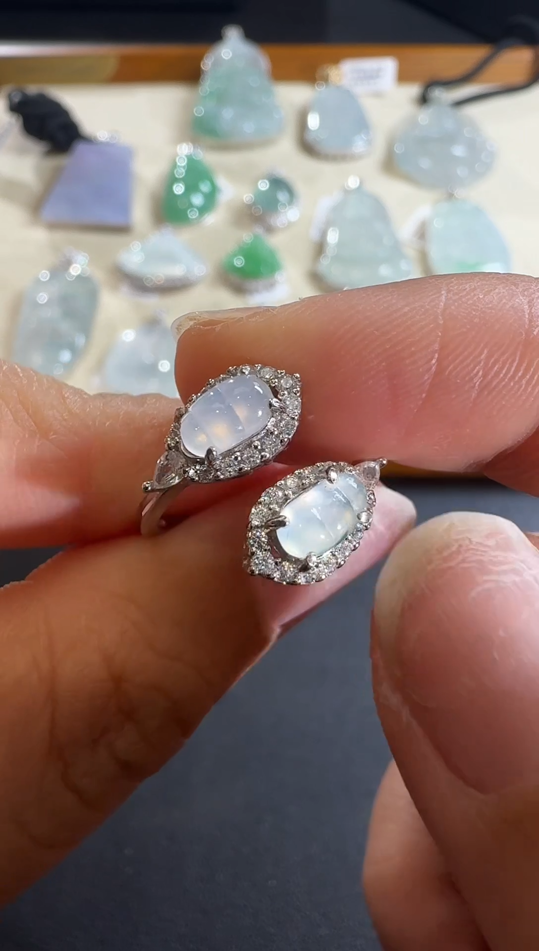 【闪购商品】翡翠颈饰银S925镶嵌【源头工厂】