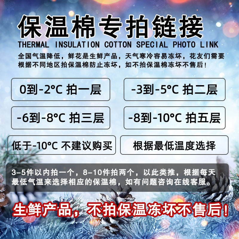 【保温棉/老六】5°以下地区需加拍保温棉 不加保温棉冻坏不售后