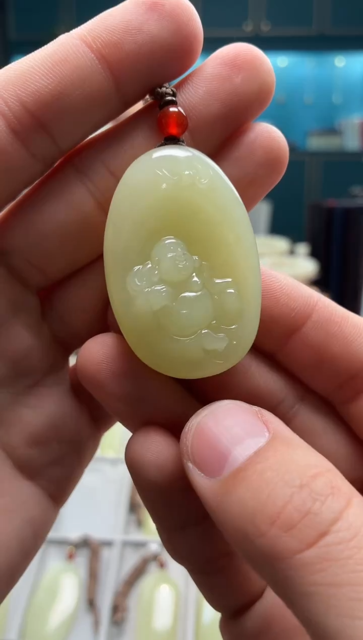吊坠(不含链)未镶嵌和田玉佛公吊坠