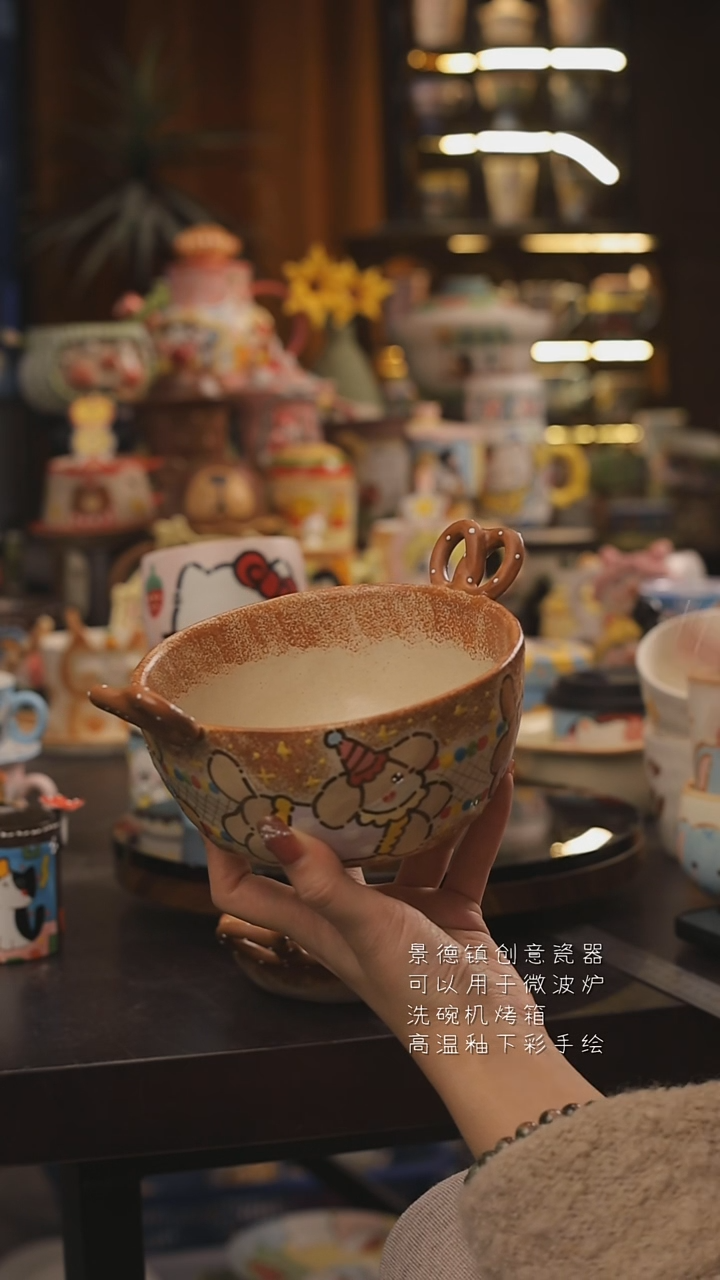 景德镇釉下彩绘设计师款式陶瓷