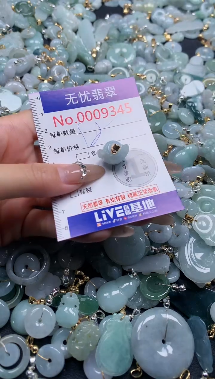翡翠未镶嵌吊坠(不含链)9345