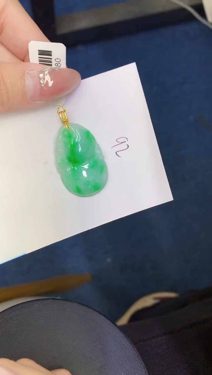 【闪购商品】翡翠颈饰18K金镶嵌000000000000