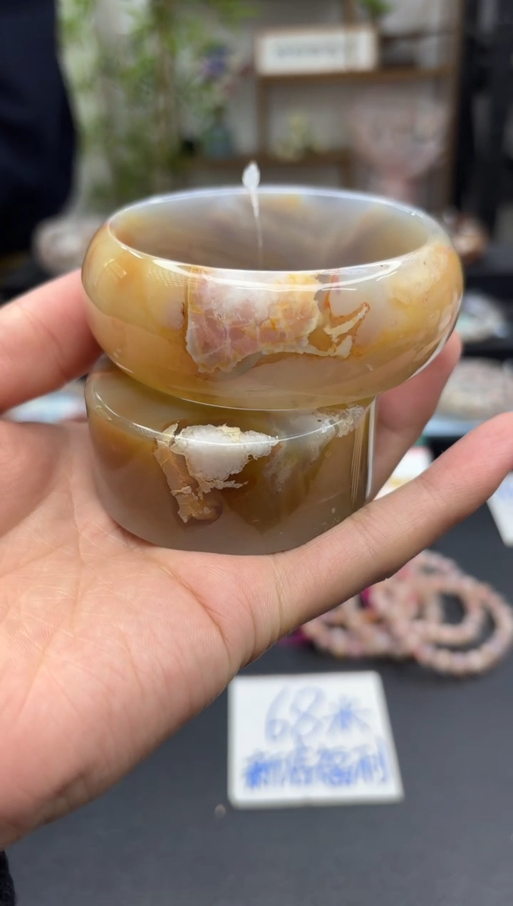 【闪购商品】石英质玉手镯未镶嵌C580(66圈赠送镯心)