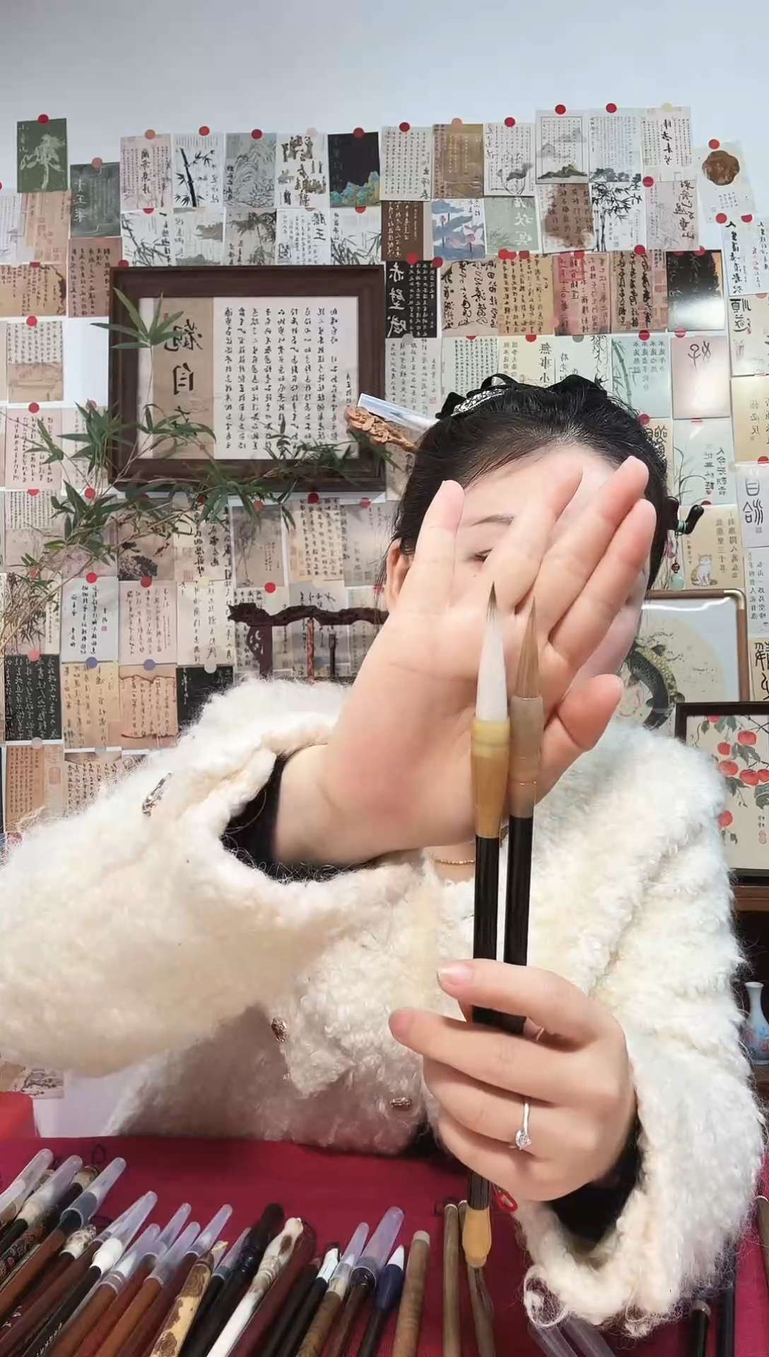 闪7 两支到手兼毫出锋5.0、狼毫出峰3.6（清水试笔）