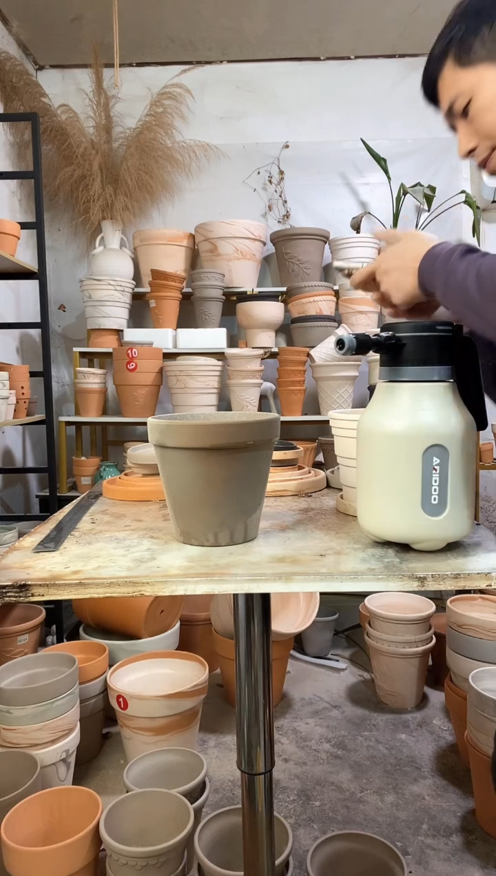 瑕疵无售后16.5*15灰陶国际 2盆无托