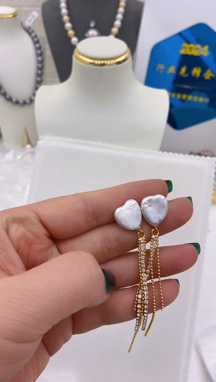 【闪购商品】淡水珍珠耳饰未镶嵌76