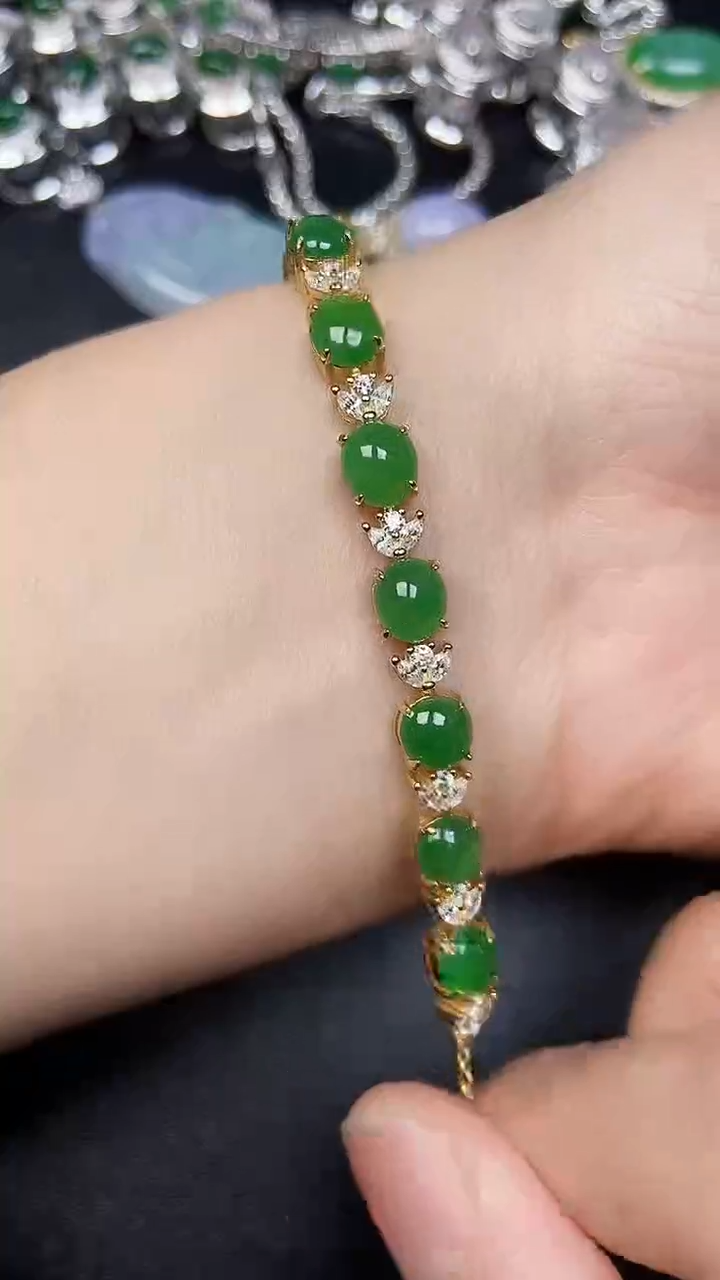 银S925镶嵌戒指翡翠3130