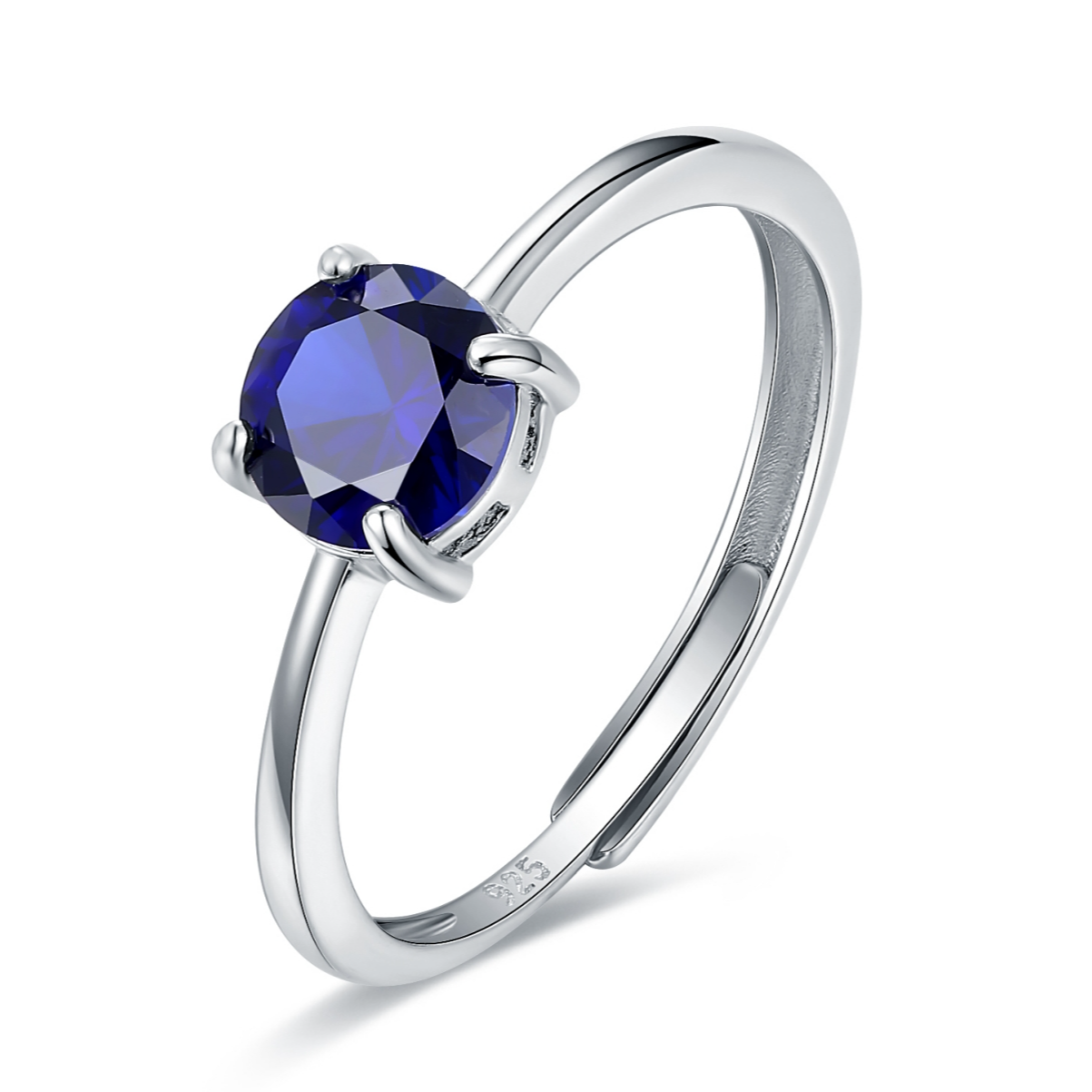 培育蓝宝石【老爸评测专属】s925蓝宝石戒指 1ct左右 JSWL070201