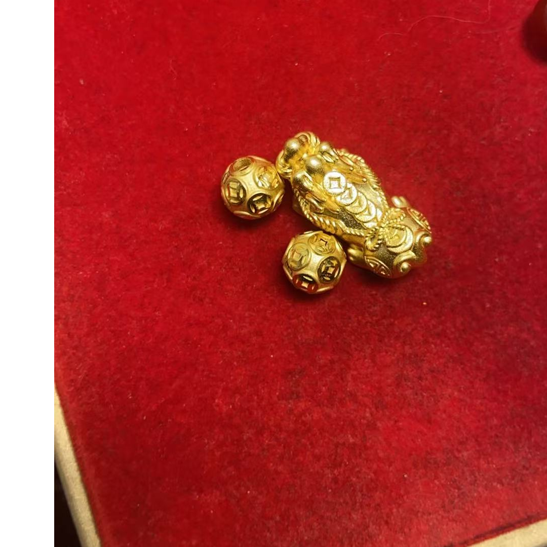 5.09克足金999貔貅转运珠