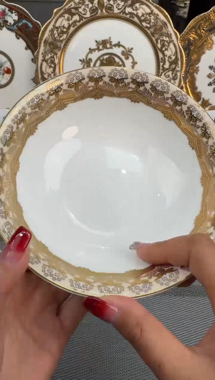 【闪购商品】瓷片6英寸水果碗 2个 瑕 福利价