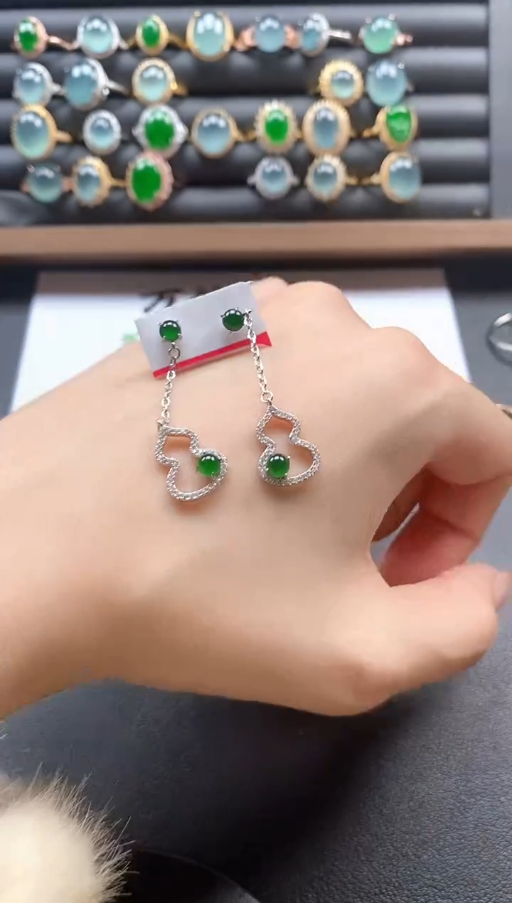 银S925镶嵌戒指翡翠51151