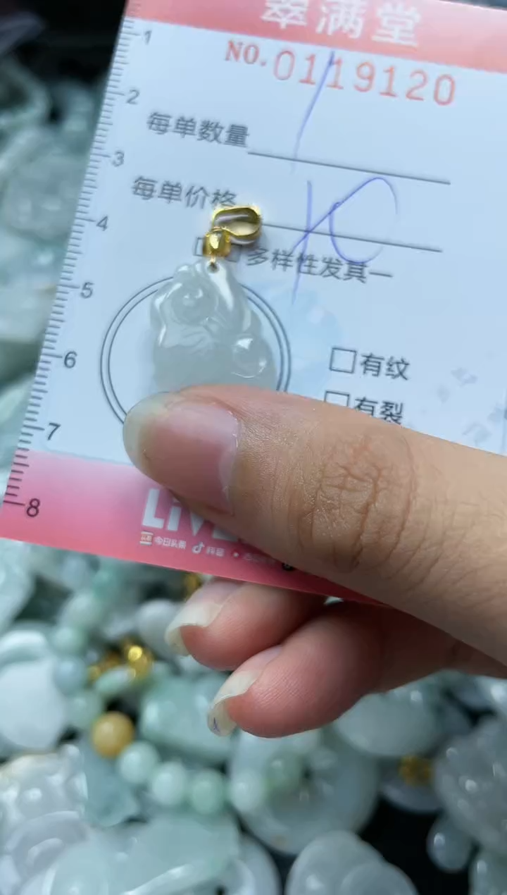 【闪购商品】翡翠未镶嵌颈饰闪购0119120