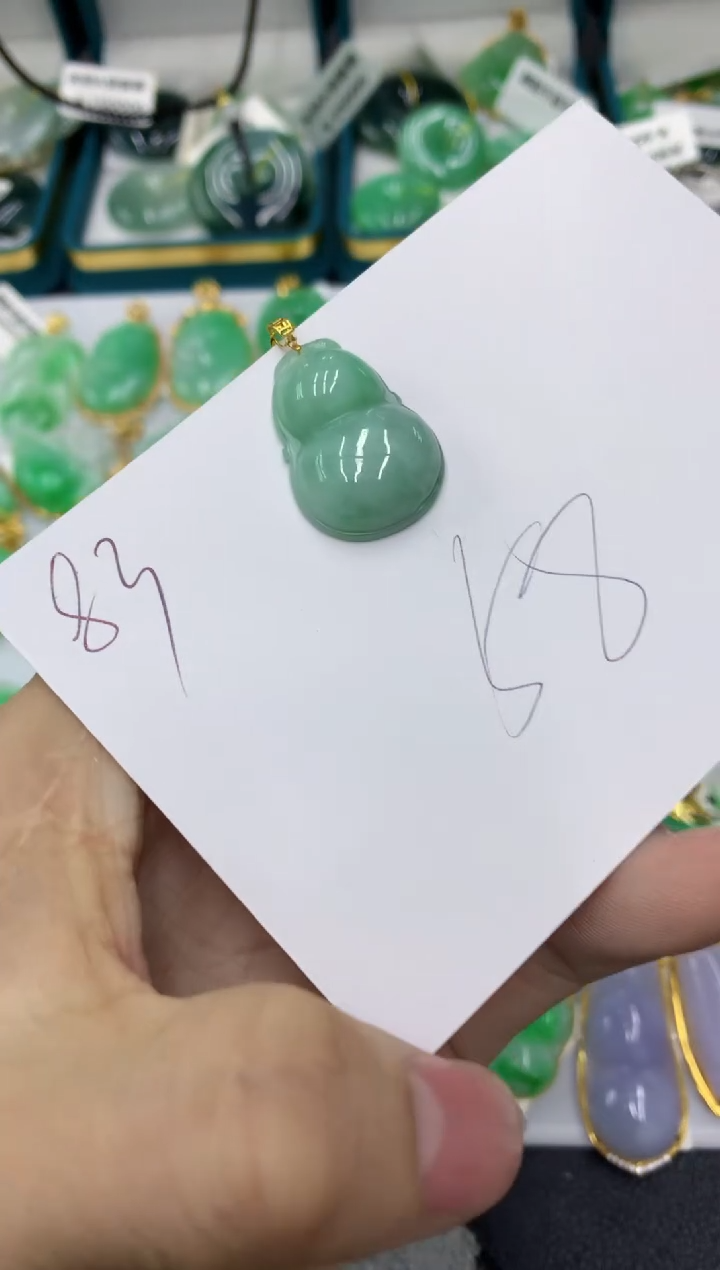 【闪购商品】翡翠颈饰18K金镶嵌号链接11111111111