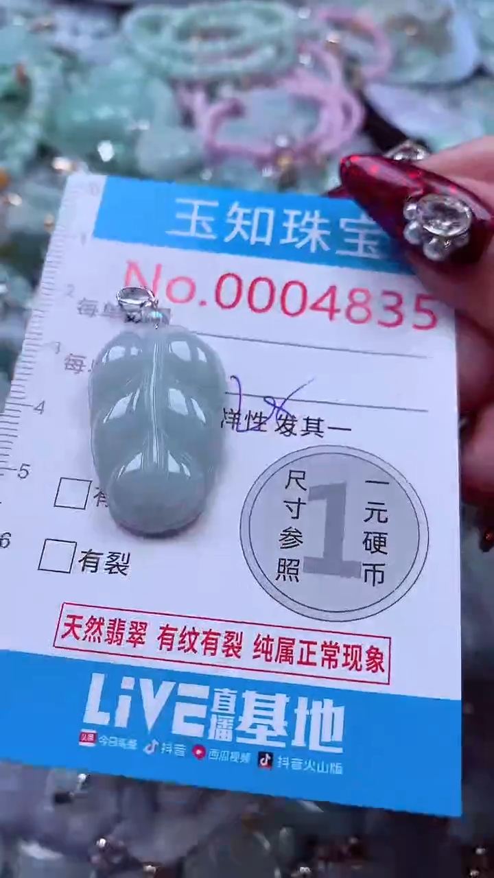 吊坠(不含链)未镶嵌翡翠4835