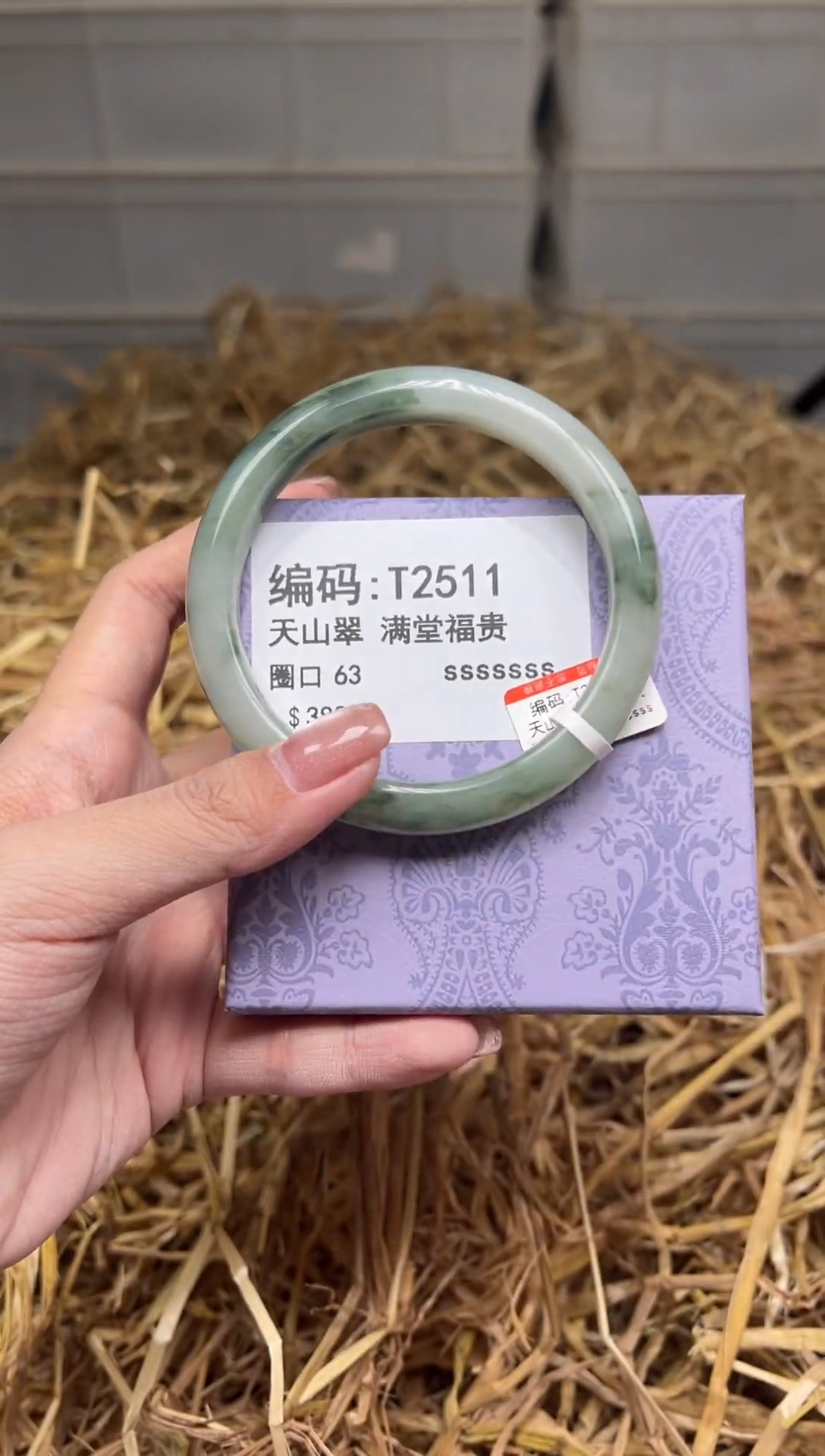 未镶嵌手镯石英质玉T2511