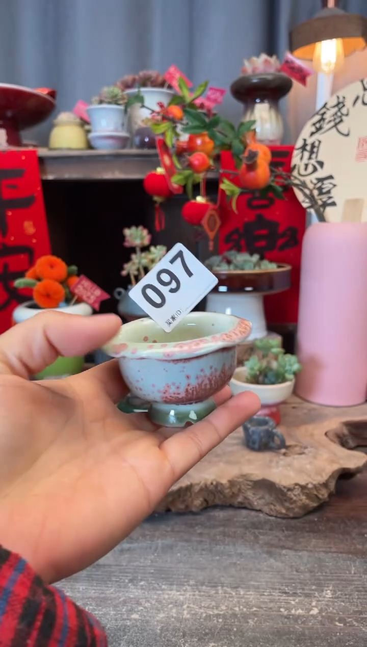 【闪购商品】摆件097微瑕知木小芳花盆