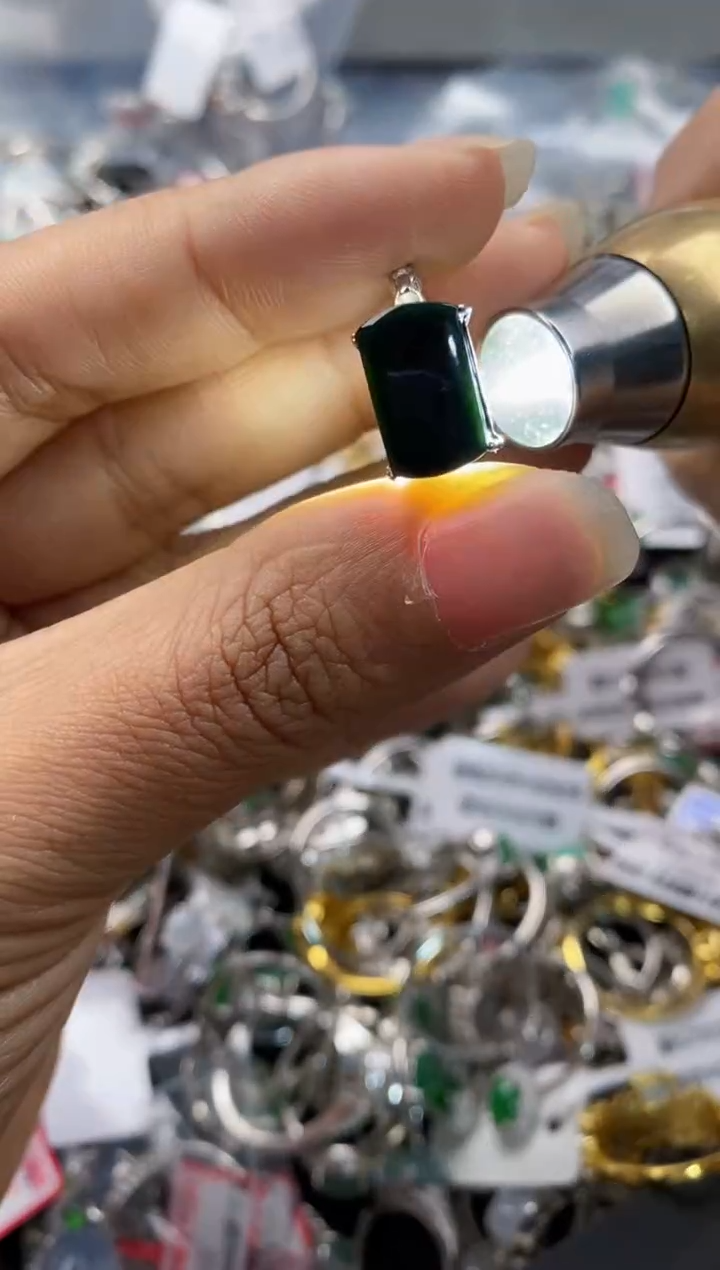 银S925镶嵌戒指翡翠11-11---4