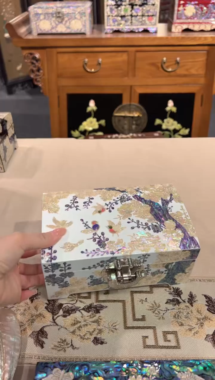 【闪购商品】微瑕两层全贝底全满螺弘贝雅螺钿漆器文化馆