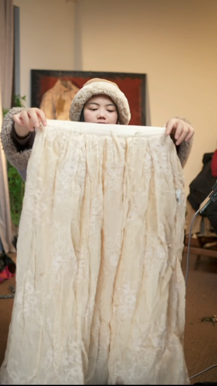 NO退NO换 次 苎麻刺绣提花半身裙