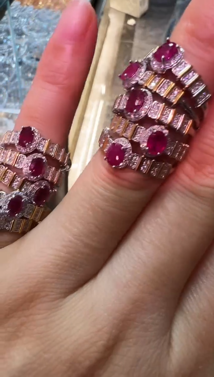 银S925镶嵌戒指红宝石1207m073多样性发其一