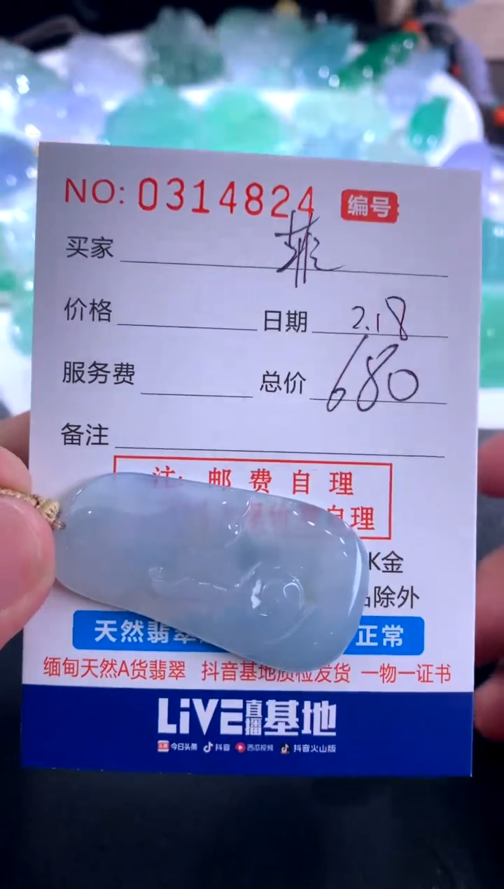 【闪购商品】翡翠颈饰未镶嵌菲